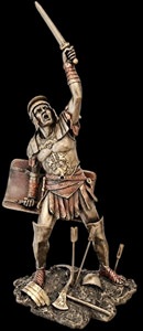 Unik boligdekoration: Spartacus i kampklar positur